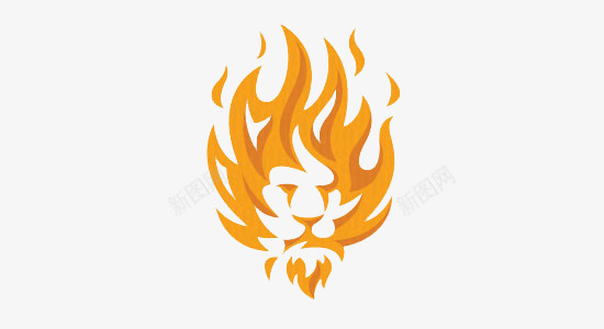 火焰狮子图标图标