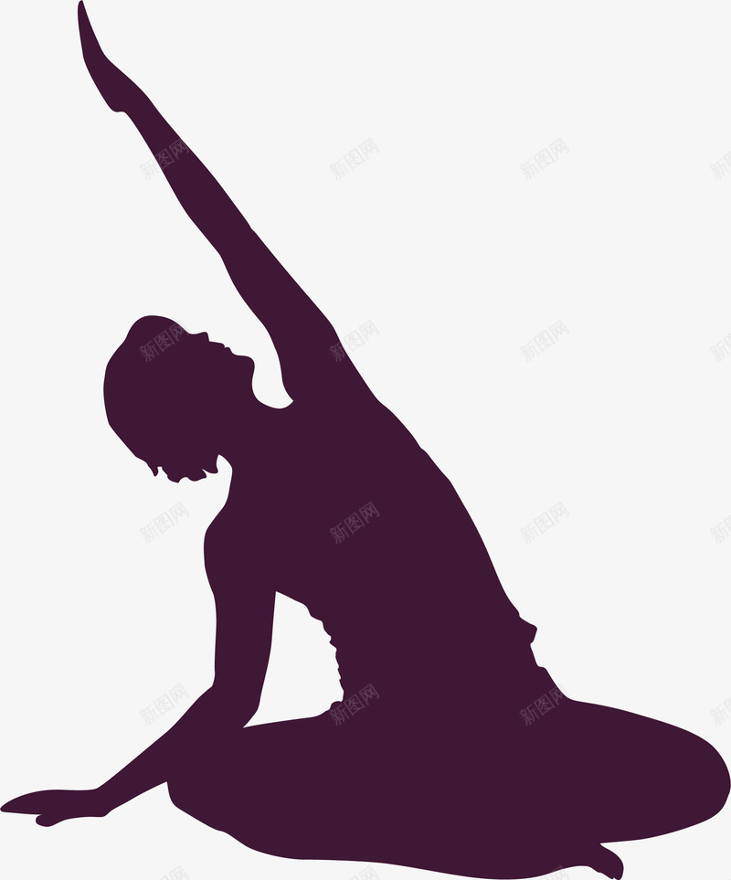 瑜伽健身女生矢量图eps免抠素材_新图网 https://ixintu.com 健身女人 瑜伽健身女生 矢量瑜伽塑形 矢量图