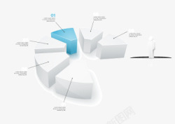 时尚3D信息图ppt矢量图素材