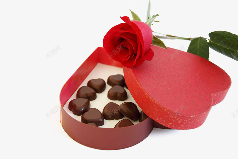 巧克力I心礼盒png免抠素材_新图网 https://ixintu.com 可可脂 巧克力 方块巧克力 甜食 黑巧克力