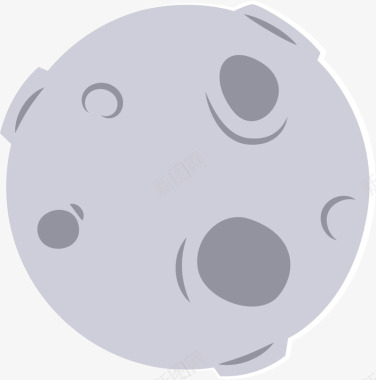 世界航天日灰色星球图标图标