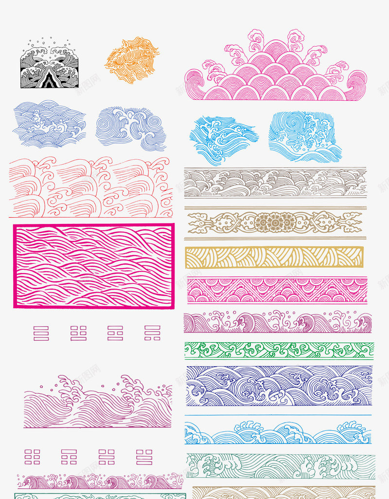 传统浪花png免抠素材_新图网 https://ixintu.com 传统图片 传统素材 波浪 浪花