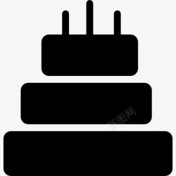 Foo生日蛋糕三蛋糕图标高清图片
