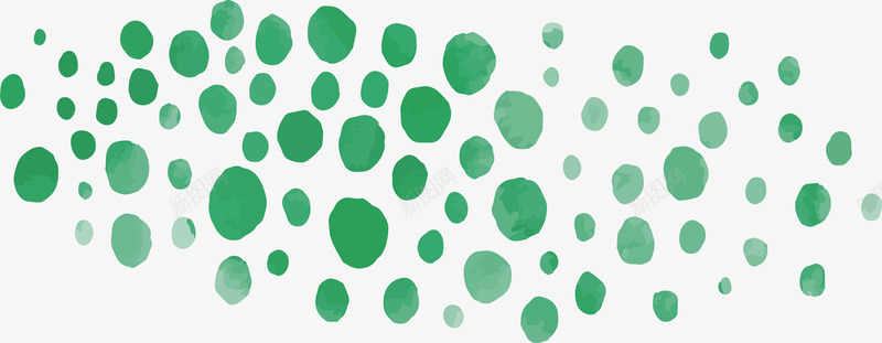 绿色水彩波点png免抠素材_新图网 https://ixintu.com 水彩墨点 水彩波点 水彩笔刷 波点 矢量png 科技波点 绿色波点