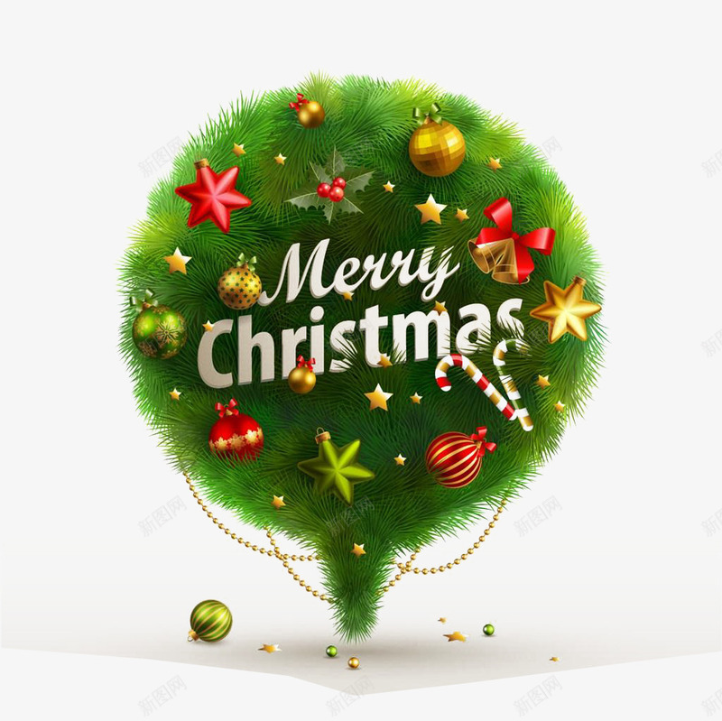 写有圣诞快乐的草圈png免抠素材_新图网 https://ixintu.com Christma Merry 圣诞快乐 圣诞节 庆祝