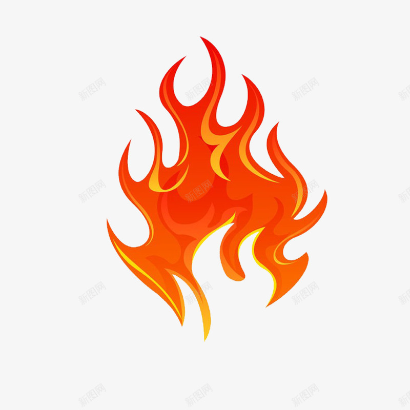 卡通火热的火焰图标png_新图网 https://ixintu.com 暴热的 火热图标 火热标志 火热的火焰 热烈的 红色的 酷热的