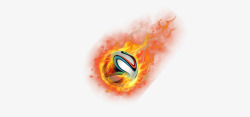 带火的足球你带火焰的足球卡通高清图片