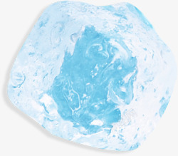 清凉蓝色冰块夏天素材