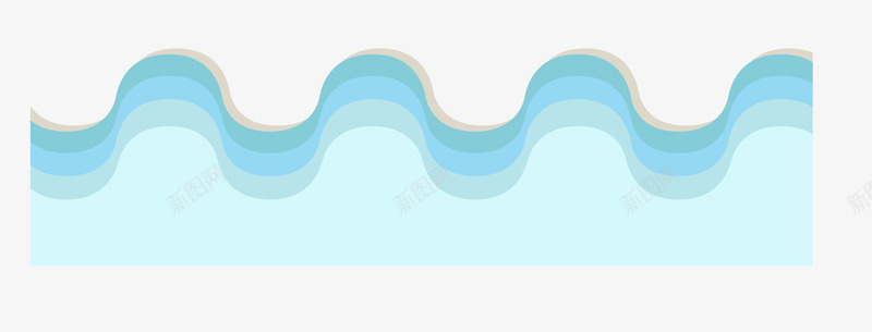 波浪矢量图ai免抠素材_新图网 https://ixintu.com 夏日素材 小清新 波浪 海边素材 矢量图