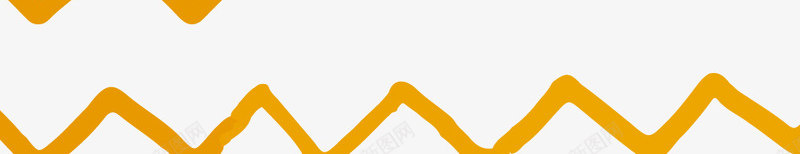 橙色卡通波浪纹png免抠素材_新图网 https://ixintu.com 卡通波浪纹 橙色波浪纹 背景装饰