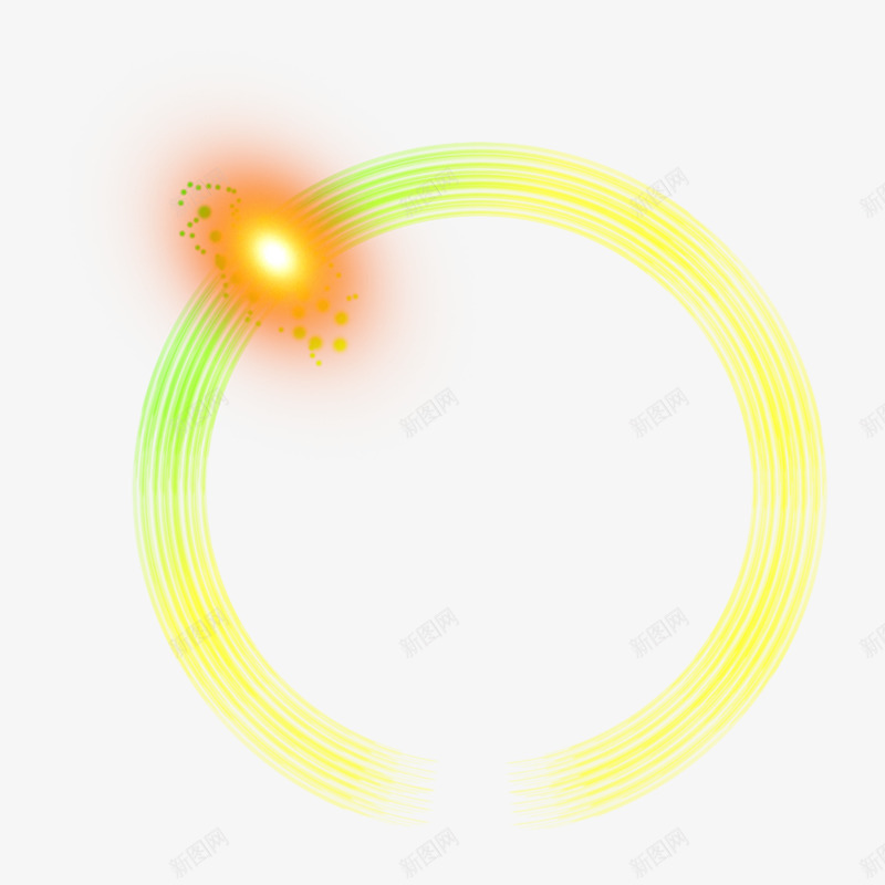 圆环炫光png免抠素材_新图网 https://ixintu.com 光环 圆环 炫光