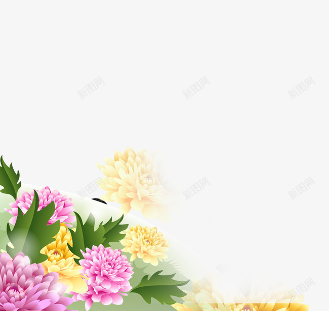 牡丹花卉装饰元素png免抠素材_新图网 https://ixintu.com 元素 牡丹 花卉 装饰