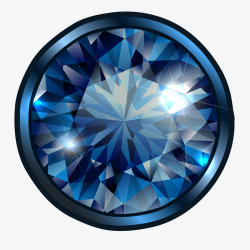 流传至今蓝色色钻石矢量图高清图片