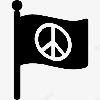 和平的旗帜图标图标