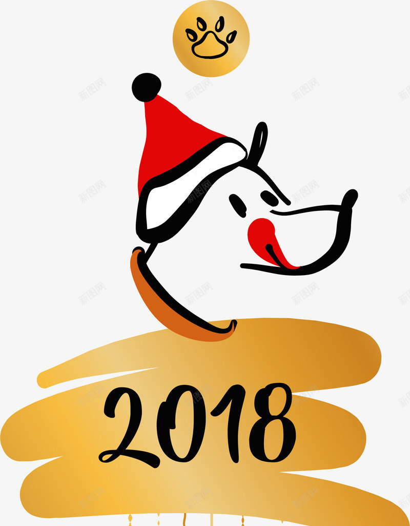 手绘新年2018标签png免抠素材_新图网 https://ixintu.com 2018庆祝吊牌标签 2018标签 吊牌 庆祝 手绘新年2018标签 新年吊牌标签 新年标签 新年标签图案