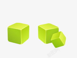 绿色正方形素材