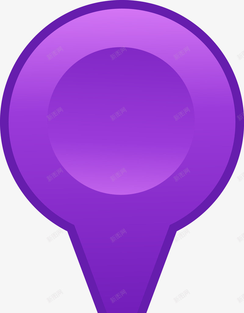 紫色定位标志图图标png_新图网 https://ixintu.com 地标 地标图 地标箭头 定位图标 定位标识下载 定位标识图 箭头 箭头矢量图 紫色