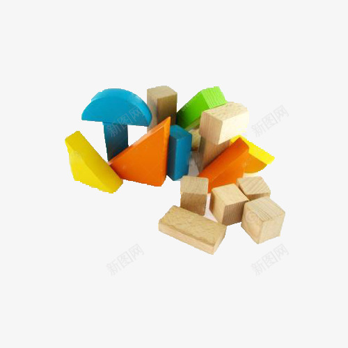 玩具方块png免抠素材_新图网 https://ixintu.com 块状 彩色 搭房子 积木 色彩块