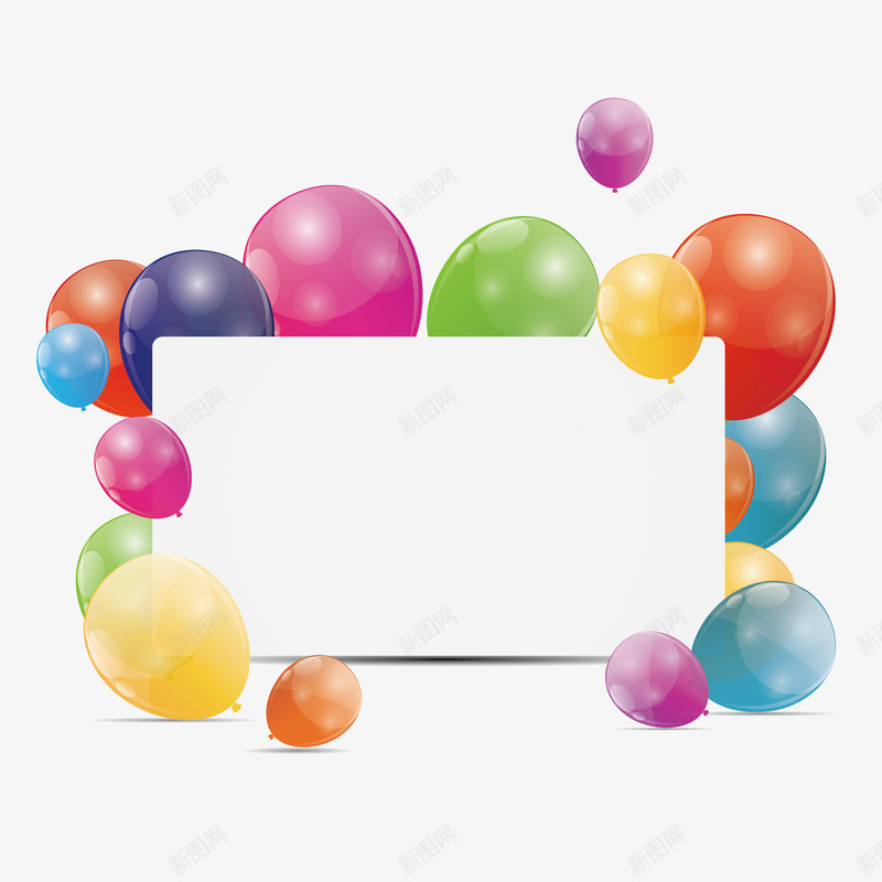 文案背景元素气球方块png免抠素材_新图网 https://ixintu.com 文案背景元素 方块 气球