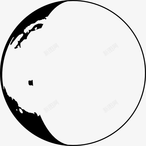 月亮相位符号图标png_新图网 https://ixintu.com 圆形 天气符号 月亮 月相 相