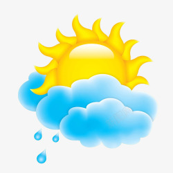 手绘乌云遮住太阳太阳高清图片