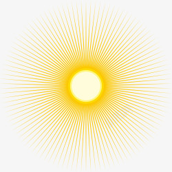 太阳发射线条素材