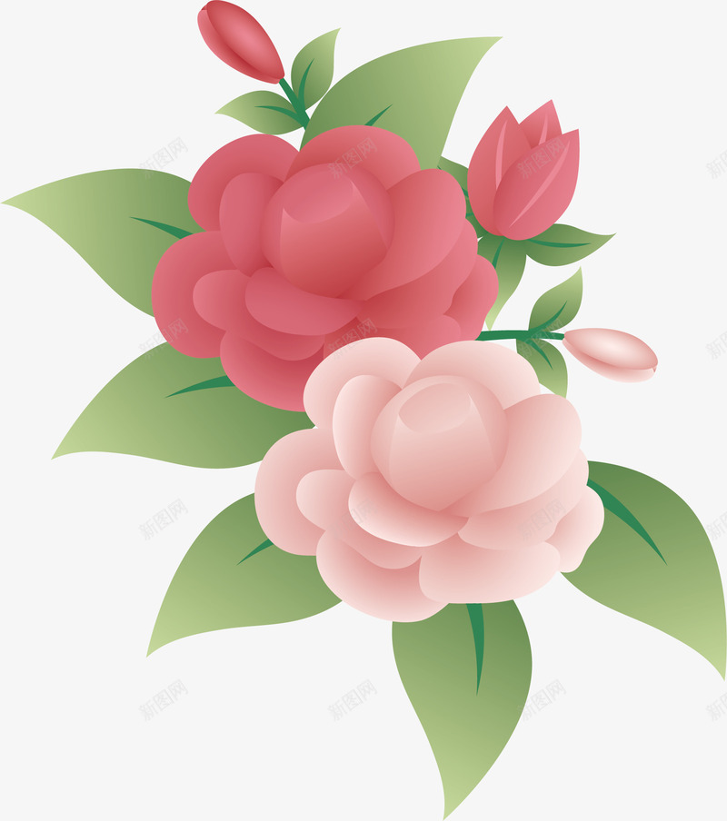彩色手绘牡丹png免抠素材_新图网 https://ixintu.com 创意 华丽 卡通 彩色的 手绘的 牡丹 简单
