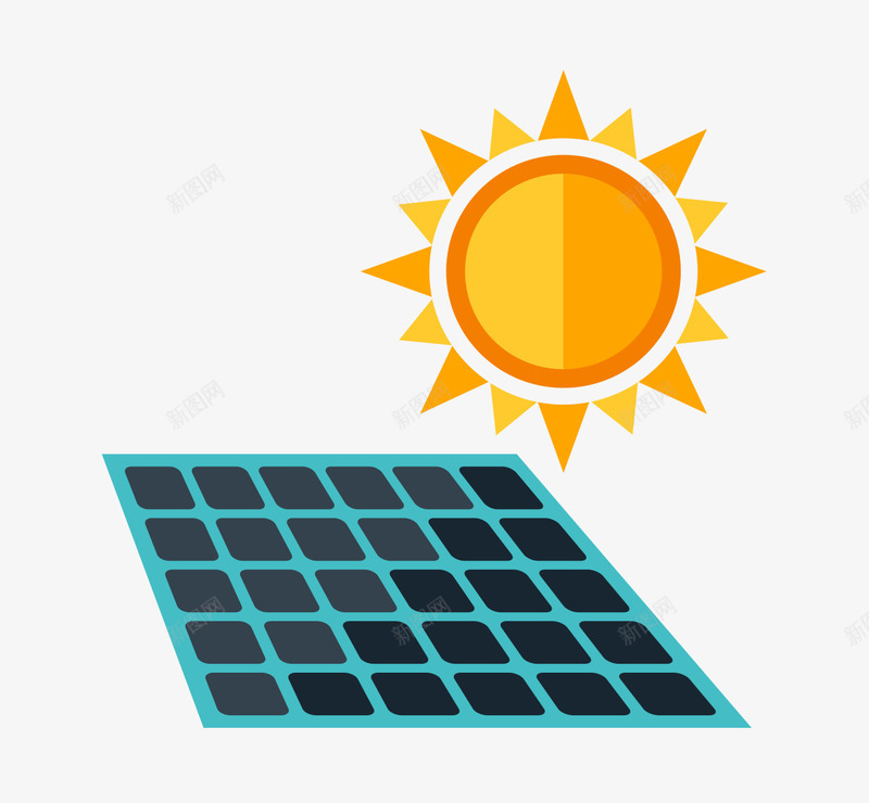 太阳能png免抠素材_新图网 https://ixintu.com 卡通 太阳能
