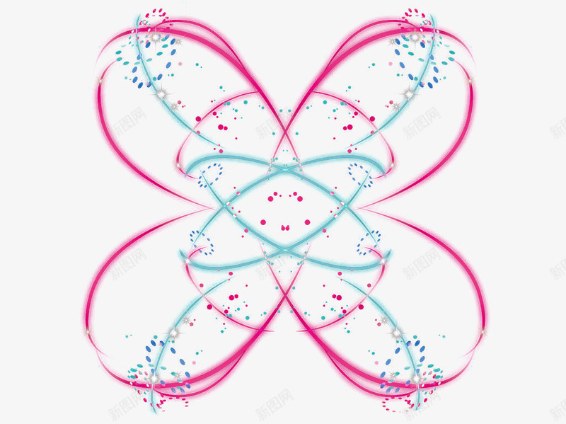 清新炫光花png免抠素材_新图网 https://ixintu.com 光效 清新炫光 炫光元素 炫光花 线条炫光 花型