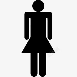 Ladies女厕所房间女人pittogrammi高清图片