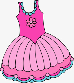 蓬蓬裙美丽粉色裙子高清图片