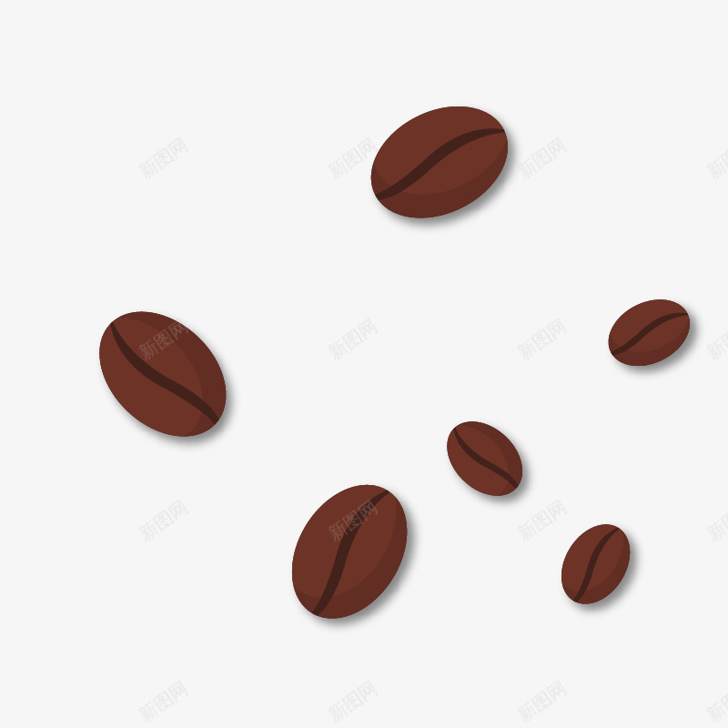 咖啡豆矢量图图标ai_新图网 https://ixintu.com 咖啡标识 咖啡素材 咖啡豆 矢量图