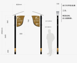 地下停车库导视自行车标识系统图标高清图片