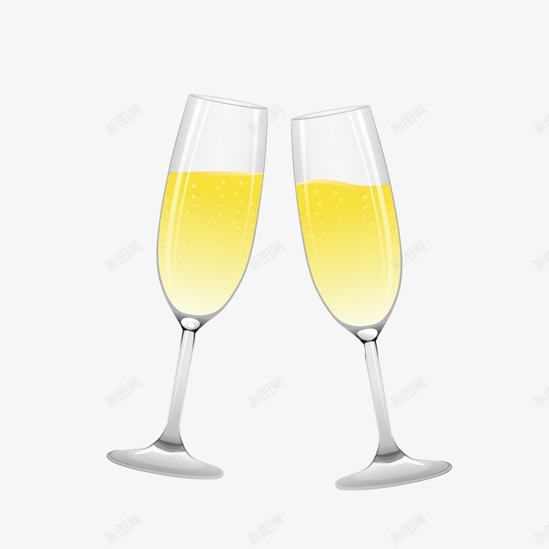 香槟干杯png免抠素材_新图网 https://ixintu.com 干杯 庆祝 成功 香槟