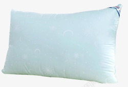 摄影蓝色月亮质感枕头素材