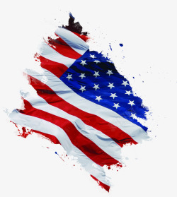 美国旗帜庆祝海报素材