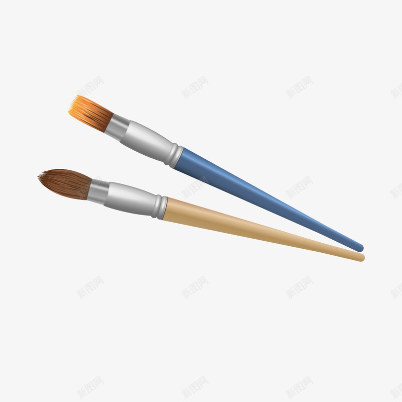 彩色毛刷画笔油笔png免抠素材_新图网 https://ixintu.com 彩色 毛刷 油笔 画笔