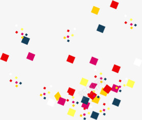 彩色方块漂浮装饰png免抠素材_新图网 https://ixintu.com 彩色 方块 漂浮 装饰