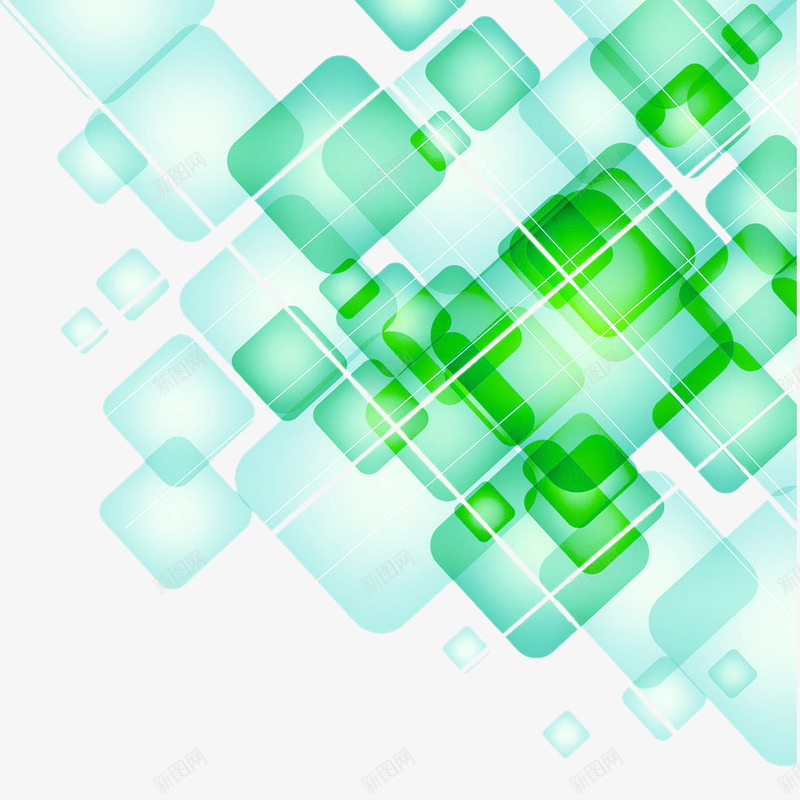 炫彩底纹png免抠素材_新图网 https://ixintu.com PNG PNG免费下载 PNG图片 底纹 方块 炫彩 绿色