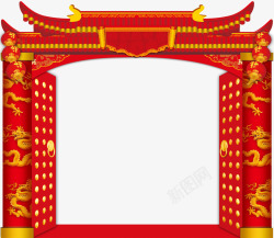 大红门海报海报装饰红门高清图片