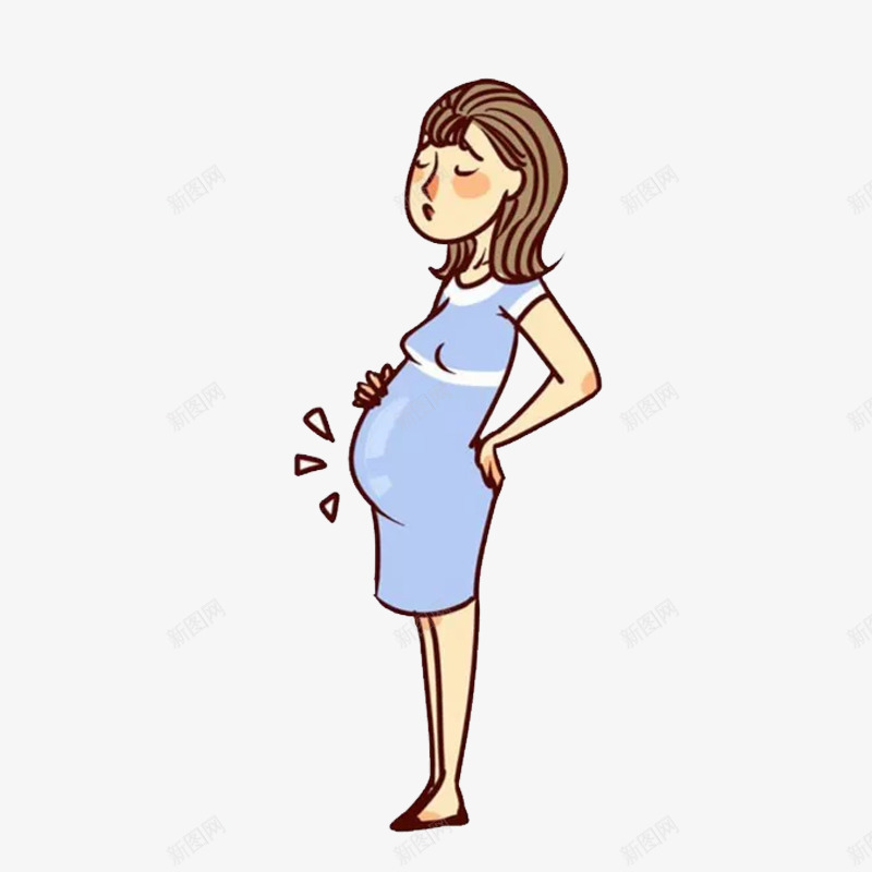 一个孕妇png免抠素材_新图网 https://ixintu.com 中长发孕妇 准妈妈 女人 女士 孕妇 幸福 怀孕