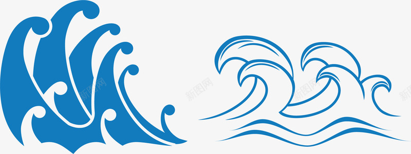 创意水浪图标png_新图网 https://ixintu.com 卡通波浪 古典水浪 水浪 水浪标识 波浪元素 波浪标识