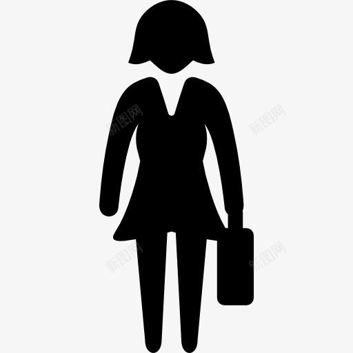 女人找工作图标png_新图网 https://ixintu.com 人 女 女人 搜索 搜索工作 求职