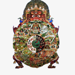 地藏王菩萨色彩画素材