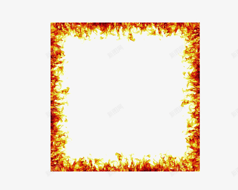 火焰边框矢量图eps免抠素材_新图网 https://ixintu.com 创意 火焰 边框 矢量图