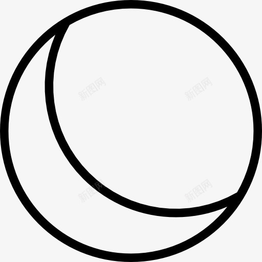 Moon图标png_新图网 https://ixintu.com 可怕 可怕的幽灵 夜 新月 月亮的阶段 自然