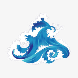 水浪花纹水浪花纹矢量图高清图片