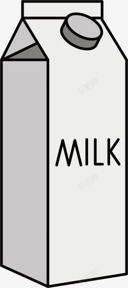 卡通牛奶矢量图素材