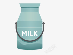 牛奶卡通矢量图素材