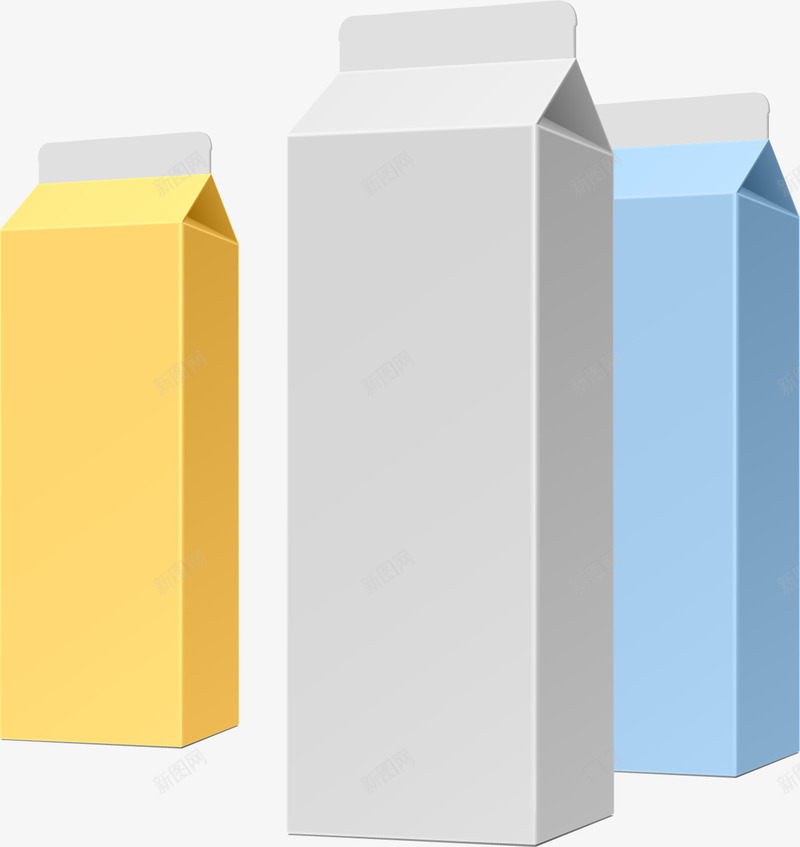手绘牛奶包装矢量图ai免抠素材_新图网 https://ixintu.com 彩色 手绘 牛奶包装 矢量图